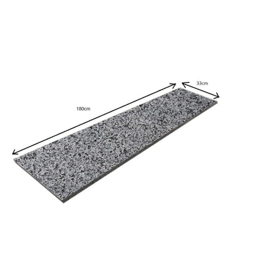 Przejdź do produktu Stopnica granitowa Dark Grey New G654 płomieniowana 180x33x2