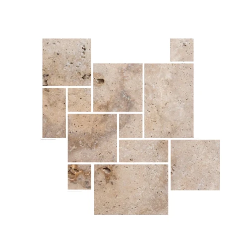 Przejdź do produktu Trawertyn  Antyczny Rustic Classic Mix Roman Opus 1kpl= 0,742m2 | Komplet Rzymski