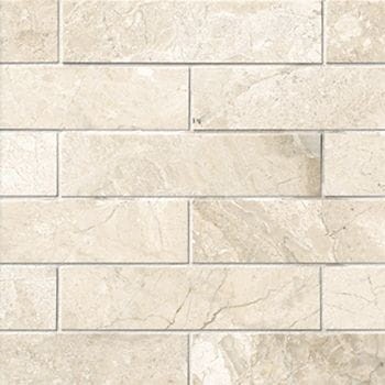 Przejdź do produktu Płytka marmurowa cegiełka Coffee White Brick 10x30,5 Queen Beige