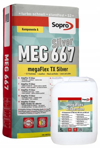 Przejdź do produktu Sopro MEG 667 silver - Dwuskładnikowy  szybkowiążący klej  wysokoelastyczny S2