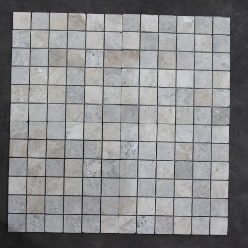 Przejdź do produktu Kamień dekoracyjny Marmur Tundra Grey Mozaika 4,8x4,8x1 cm