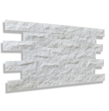 Kamień dekoracyjny marmur Pure White Brick 7x30 cm - płytki