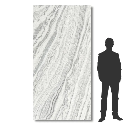 Przejdź do produktu Fornir kamienny  / Tapeta kamienna Artic Storm XXL 122x280x0,2 cm