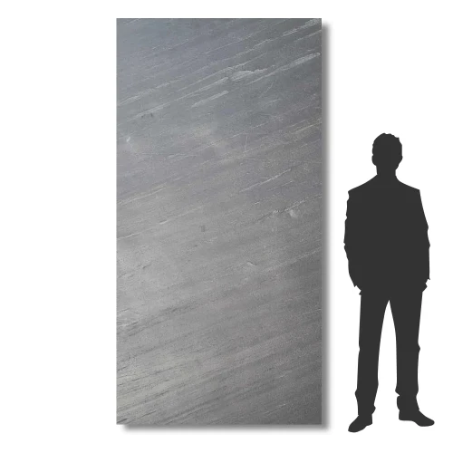 Przejdź do produktu Fornir kamienny / Tapeta kamienna Line Black XXL 122x280x0,2 cm