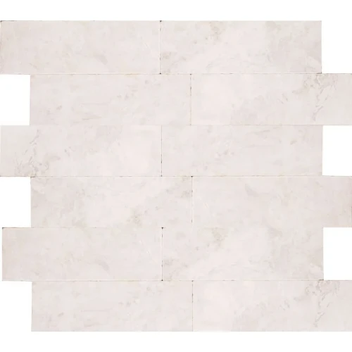 Przejdź do produktu Płytka marmurowa Bębnowana Royal White 10x30,5x1 cm