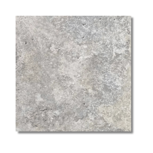 Przejdź do produktu Trawertyn Silver Greige Niewypełniony Szlif Bębnowany 20,3x20,3x1,2 cm