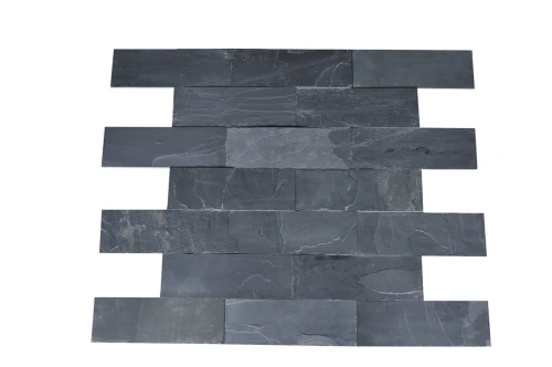 Przejdź do produktu Kamień elewacyjny-dekoracyjny Łupek Black Slate Naturalny 30x60x1 cm