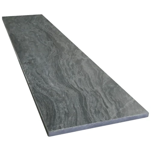 Przejdź do produktu Stopnica kwarcytowa Silver Grey Leather 150x33x2 cm