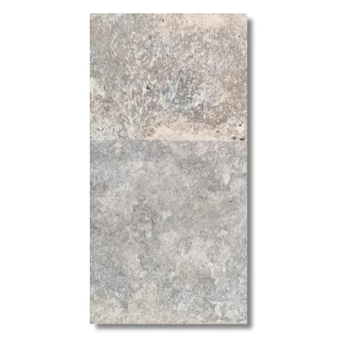 Przejdź do produktu Trawertyn Silver Latte Bębnowany 40,6x61x1,2 cm