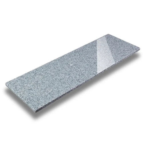 Przejdź do produktu Parapet Stopnica granitowa szara polerowana z piaskowanym pasem G603 New 131x32x2 cm