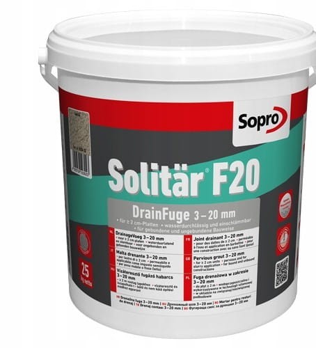 Przejdź do produktu Solitär F20 - Fuga drenażowa 3–20 mm | Kolor Piaskowy