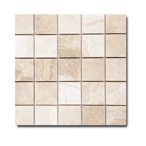 Przejdź do produktu Kamień dekoracyjny Marmur Queen Beige | Coffee White Mozaika 30,5x30,5x1 cm