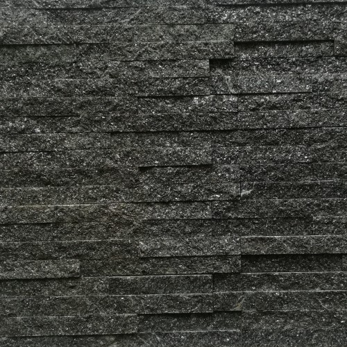 Przejdź do produktu Kamień elewacyjny-dekoracyjny kwarcytowy czarny Stackstone Black 10x36 cm