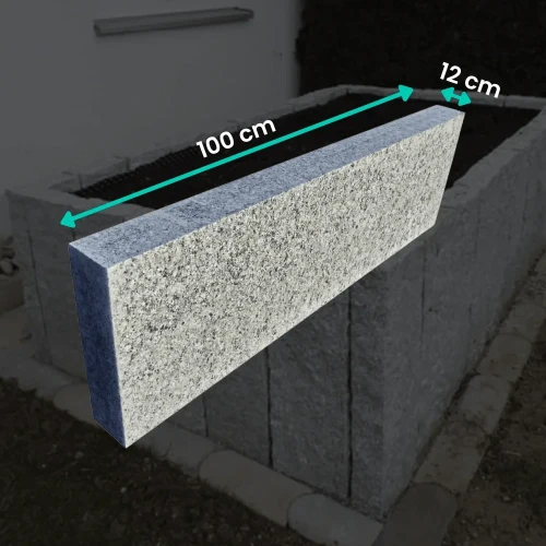 Przejdź do produktu Obrzeże Granitowe Płomieniowane G602 Bianco Sardo 100x25x12 cm
