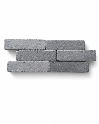 Przejdź do produktu Kostka brukowa wapień Kadappa Black limestone bębnowany 5x20x5 cm