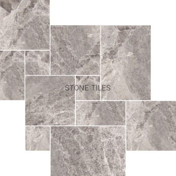 Przejdź do produktu Płytka marmurowa 12 mm Atlantic Grey satynowa matowa modularna komplet = 0,742m2 | Komplet Rzymski