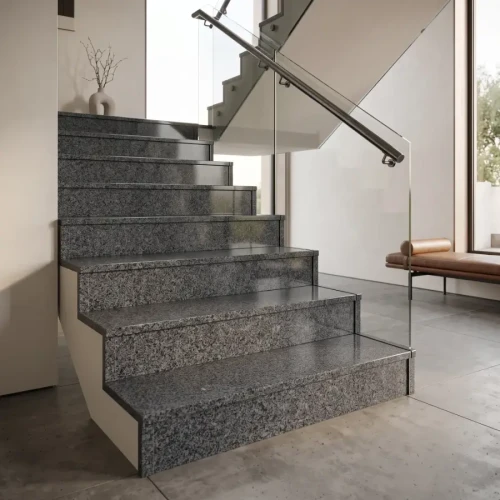 Przejdź do produktu Parapet / Stopień granitowy polerowany G654 New Padang Dark / Impala Grey 122x33x2 cm