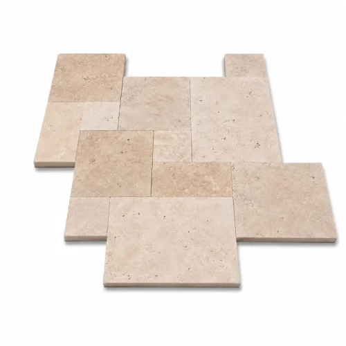 Przejdź do produktu Trawertyn Ivory Classic mix krawędzie bębnowane 3cm 1kpl=0,742m2  | Komplet Rzymski