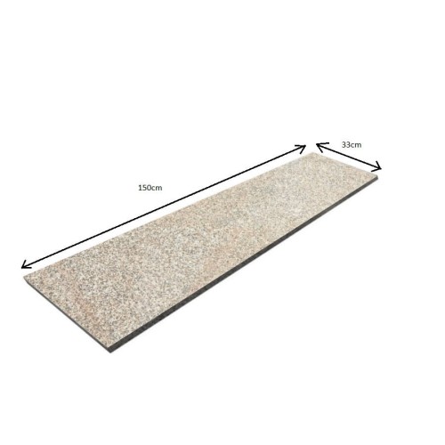 Przejdź do produktu Stopnica granitowa beż płomieniowana G682 150x33x2