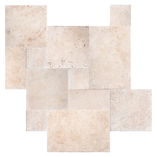 Przejdź do produktu Trawertyn 12mm Antyczny Ivory Classic Mix Roman Opus 1kpl=0,742m2 | Komplet Rzymski