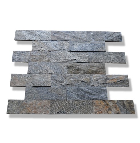 Przejdź do produktu Kamień elewacyjny-dekoracyjny  kwarcytowy Deoli Green Brick 10x30