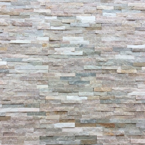 Przejdź do produktu Kamień elewacyjny-dekoracyjny kwarcytowy Stackstone Beige Slate beżowo szary 10x36
