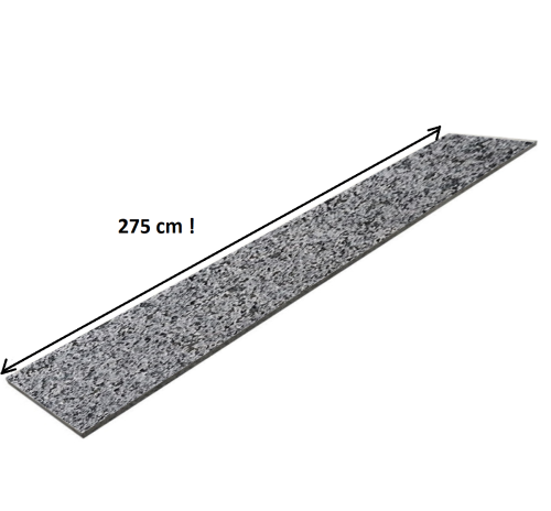Przejdź do produktu Stopnica granitowa Dark Grey New G654 płomieniowana 275x30x2